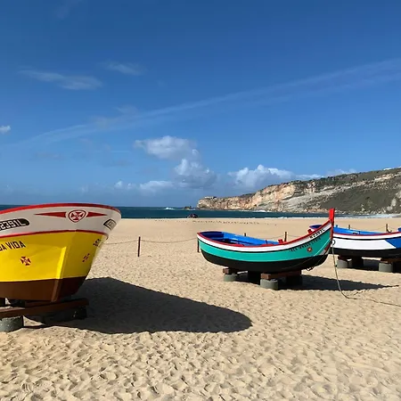 Sea View Terrace, Beach 30M, Parking Available, Air Conditioning Apartment Nazare