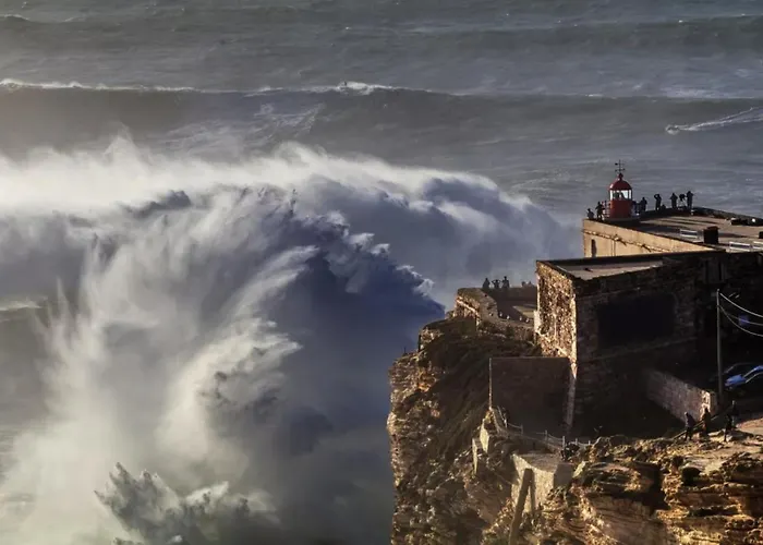 아파트 Casa Na Onda Liberdade-amazing Sea View 나자레